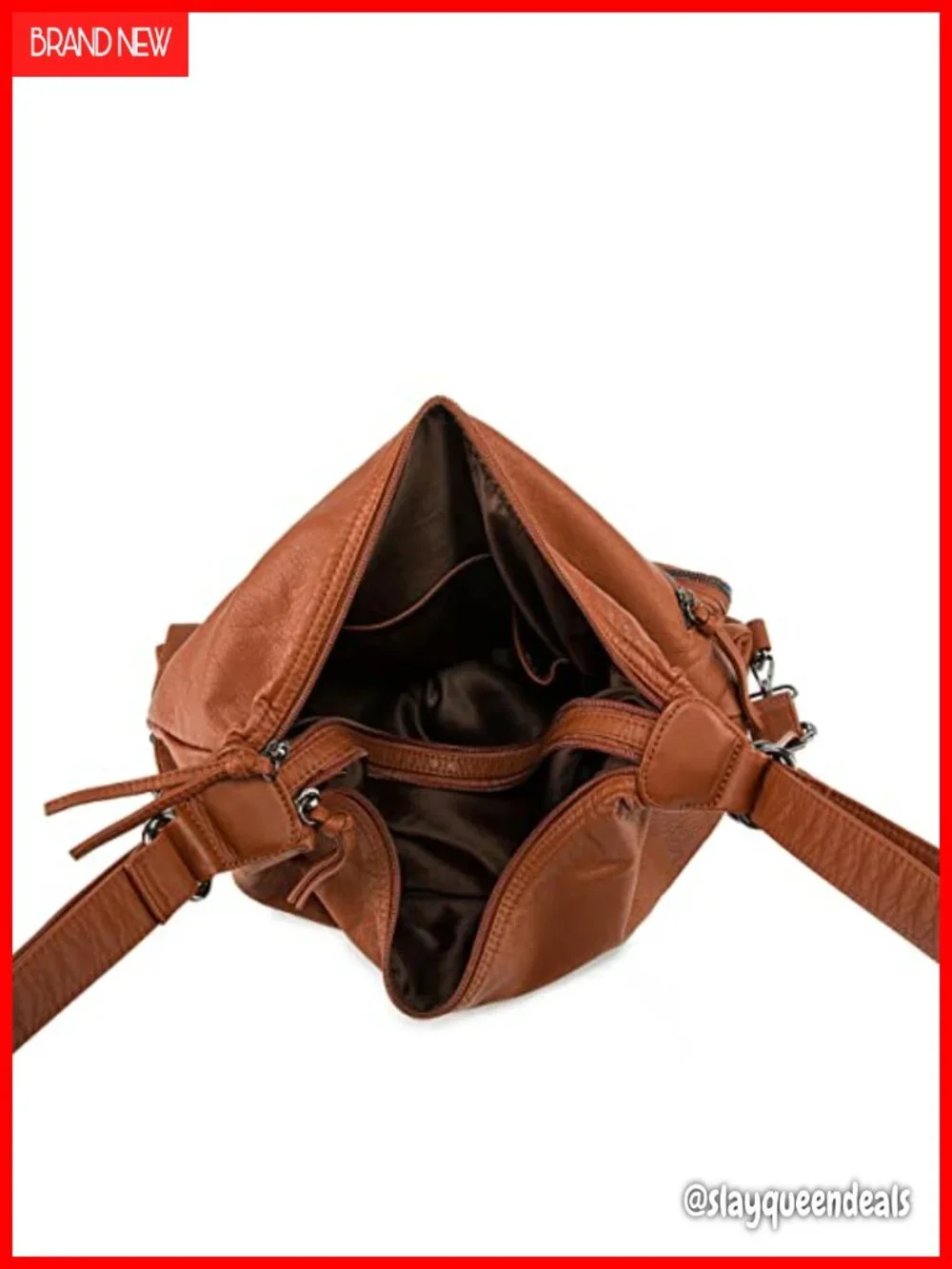 PU Leather Large Hobo Shoulder Bag Crossbody Backpack Tote